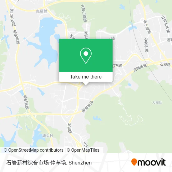 石岩新村综合市场-停车场 map