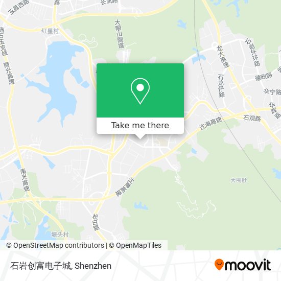 石岩创富电子城 map