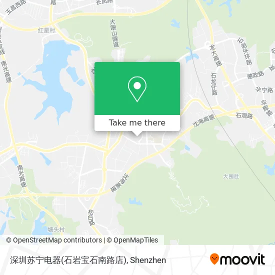 深圳苏宁电器(石岩宝石南路店) map