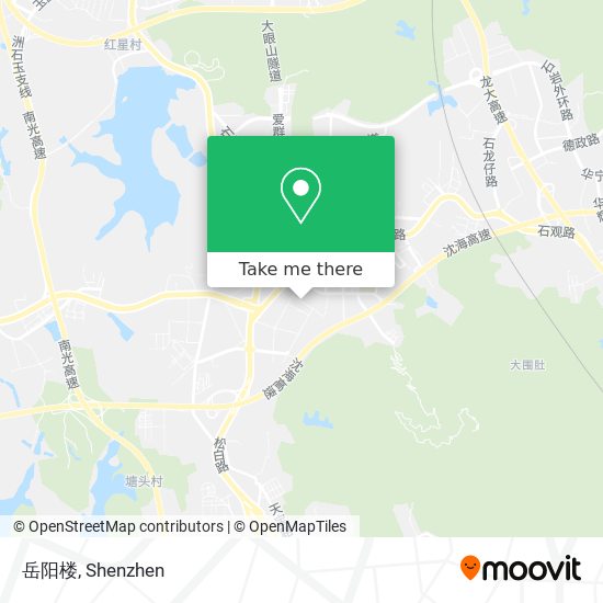 岳阳楼 map