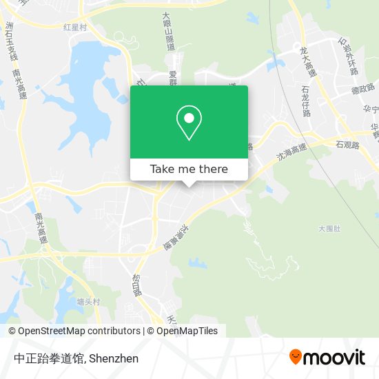 中正跆拳道馆 map