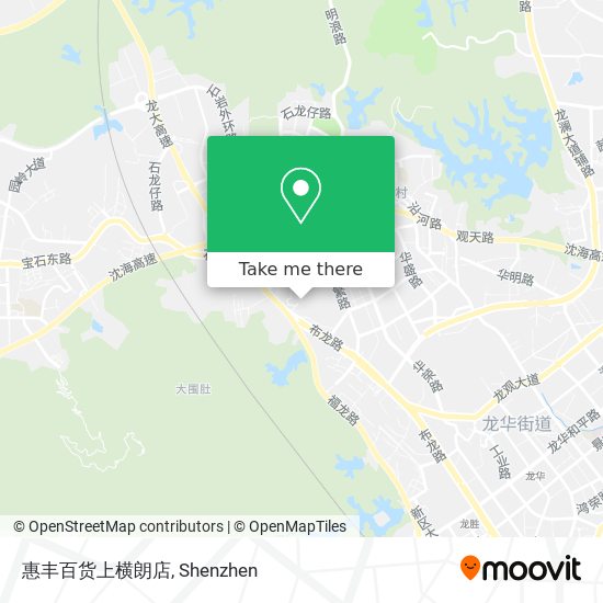 惠丰百货上横朗店 map