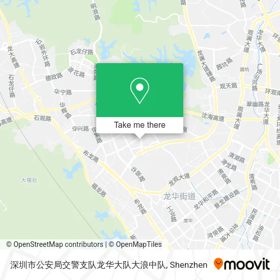 深圳市公安局交警支队龙华大队大浪中队 map