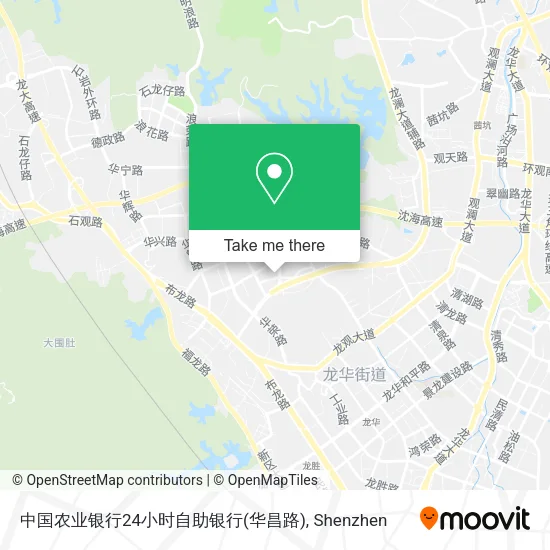 中国农业银行24小时自助银行(华昌路) map