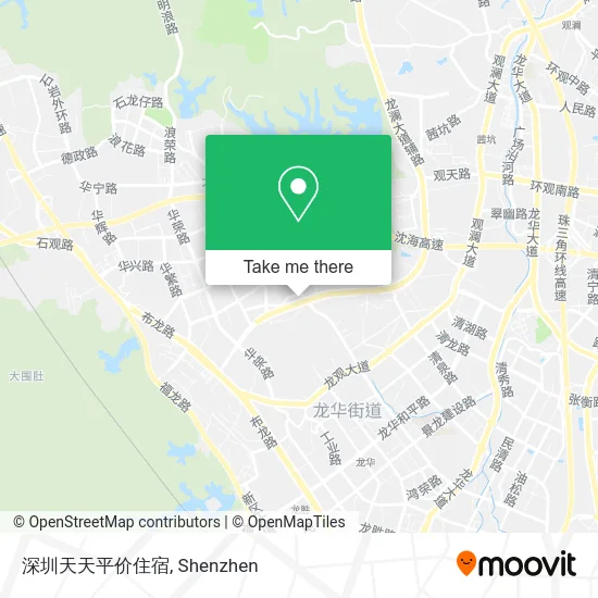 深圳天天平价住宿 map