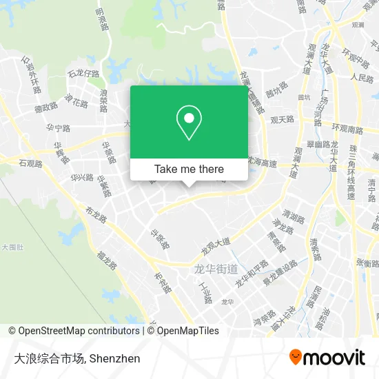 大浪综合市场 map