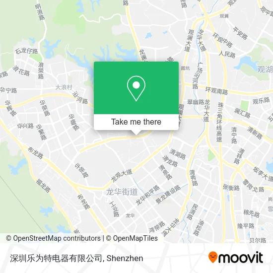 深圳乐为特电器有限公司 map