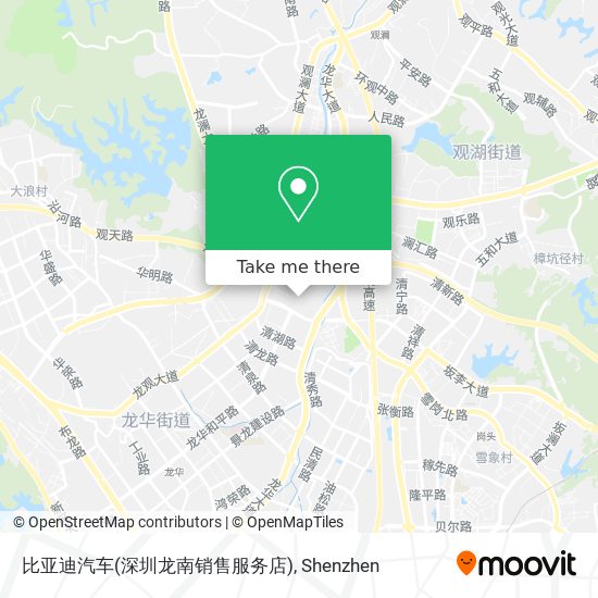 比亚迪汽车(深圳龙南销售服务店) map