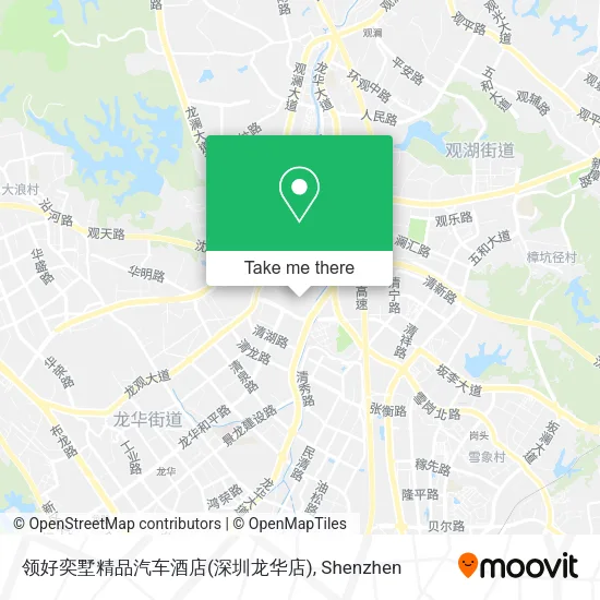 领好奕墅精品汽车酒店(深圳龙华店) map