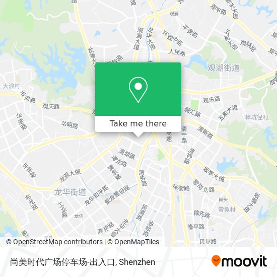 尚美时代广场停车场-出入口 map
