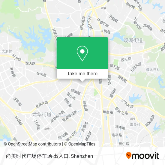 尚美时代广场停车场-出入口 map