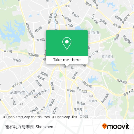 蛙谷动力清湖园 map