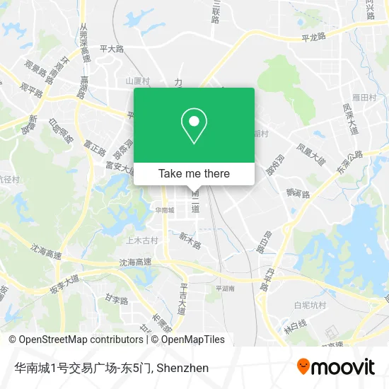 华南城1号交易广场-东5门 map