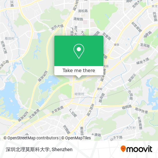 深圳北理莫斯科大学 map