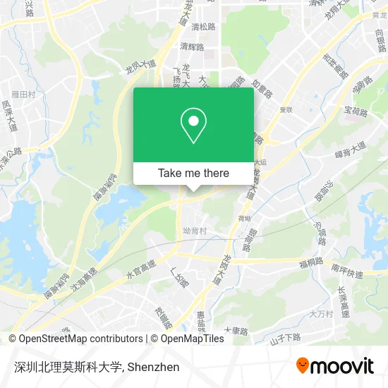 深圳北理莫斯科大学 map
