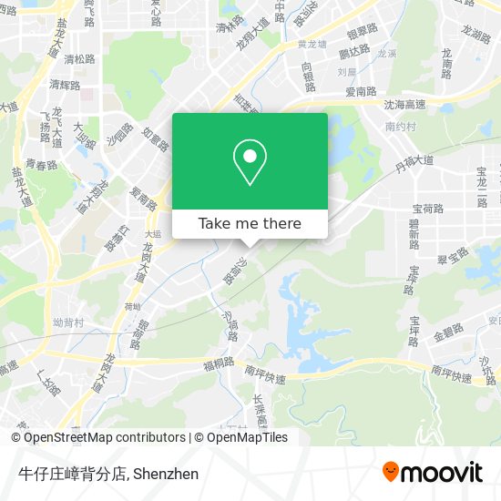 牛仔庄嶂背分店 map