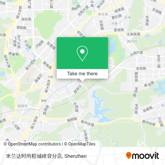 米兰达时尚鞋城嶂背分店 map