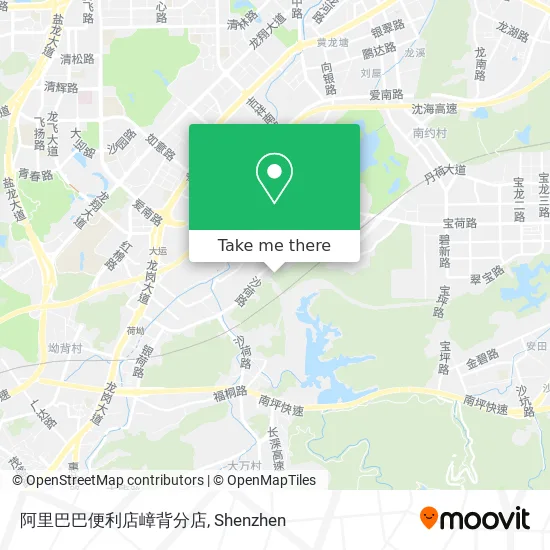 阿里巴巴便利店嶂背分店 map