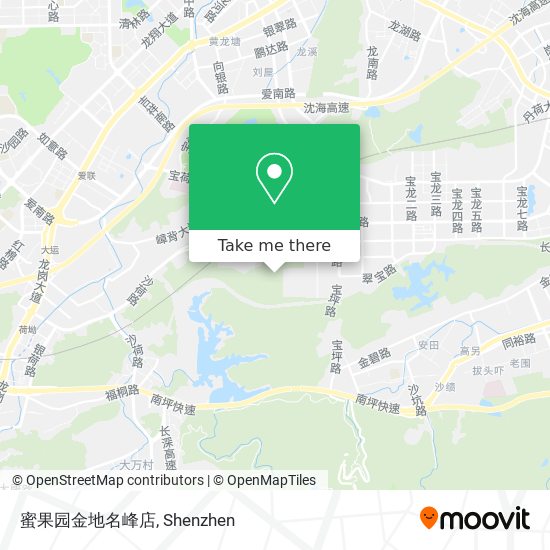 蜜果园金地名峰店 map