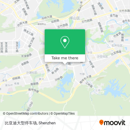 比亚迪大型停车场 map