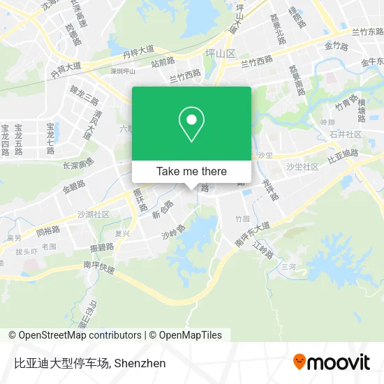比亚迪大型停车场 map