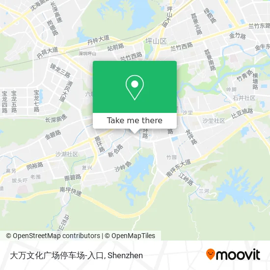 大万文化广场停车场-入口 map