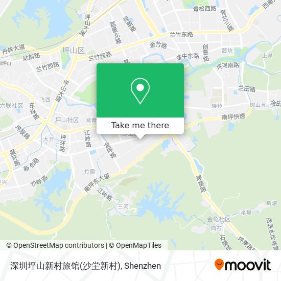 深圳坪山新村旅馆(沙坣新村) map