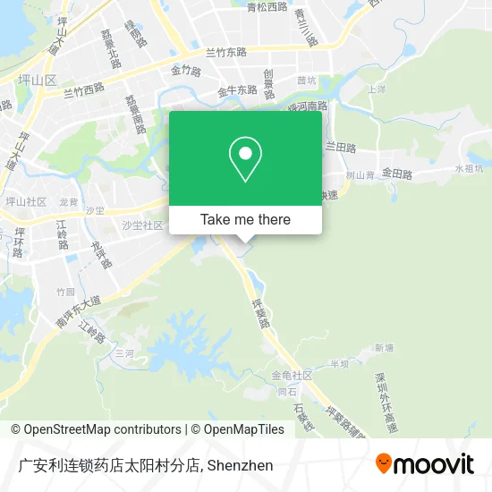 广安利连锁药店太阳村分店 map
