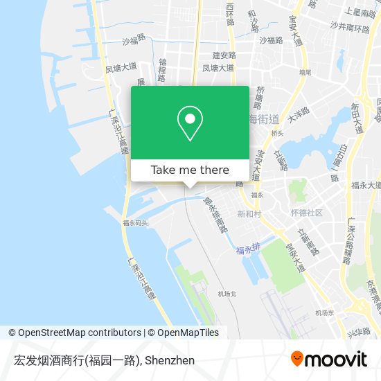 宏发烟酒商行(福园一路) map