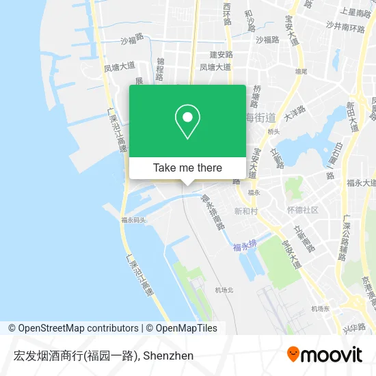 宏发烟酒商行(福园一路) map