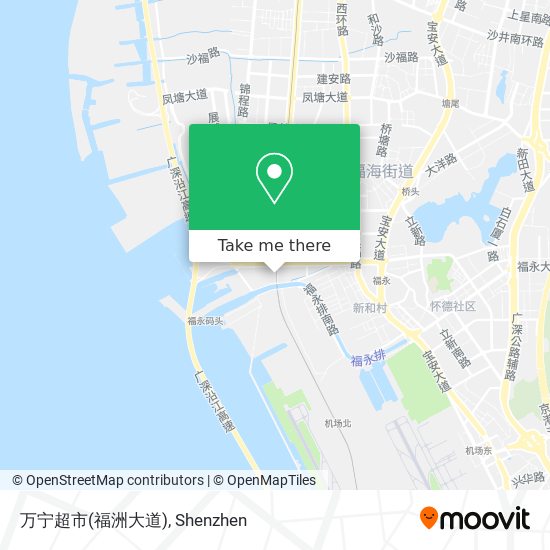 万宁超市(福洲大道) map