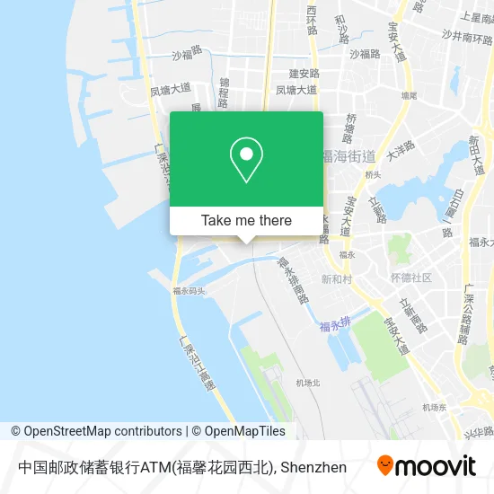 中国邮政储蓄银行ATM(福馨花园西北) map