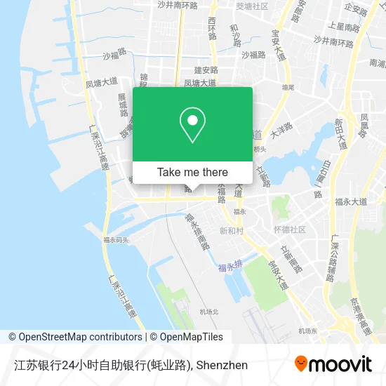 江苏银行24小时自助银行(蚝业路) map