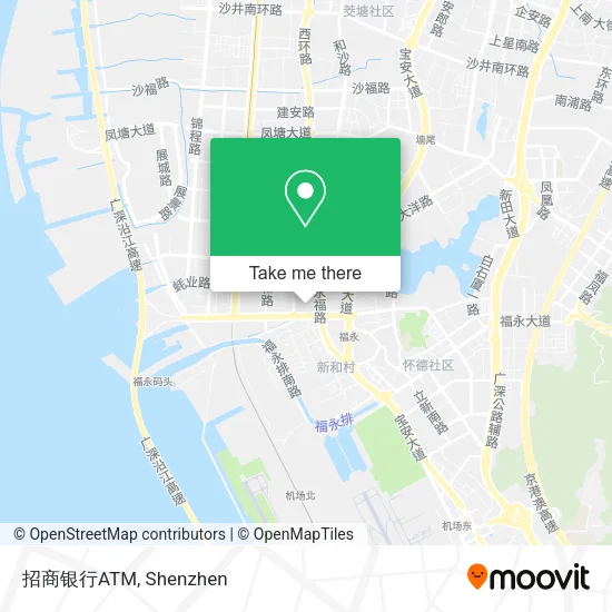 招商银行ATM map