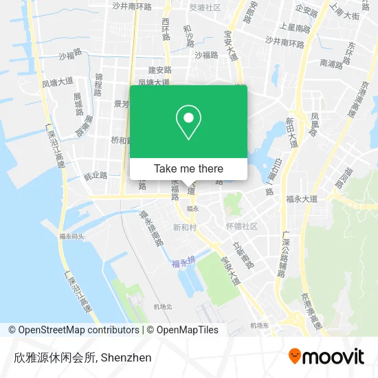 欣雅源休闲会所 map