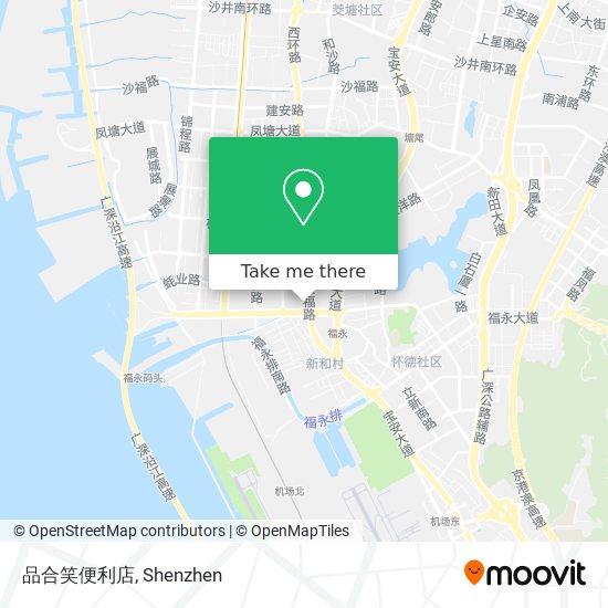 品合笑便利店 map