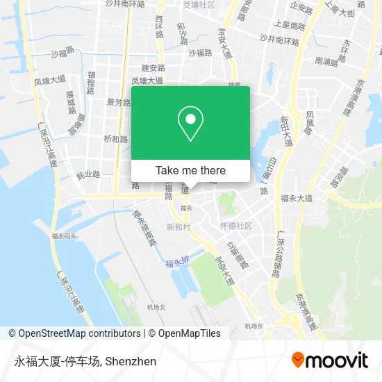 永福大厦-停车场 map