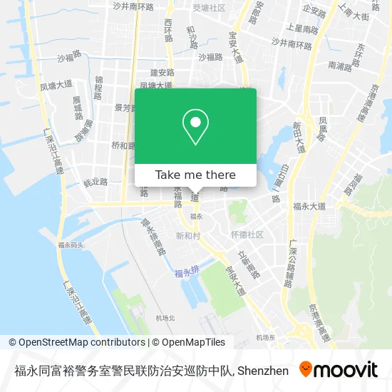福永同富裕警务室警民联防治安巡防中队 map