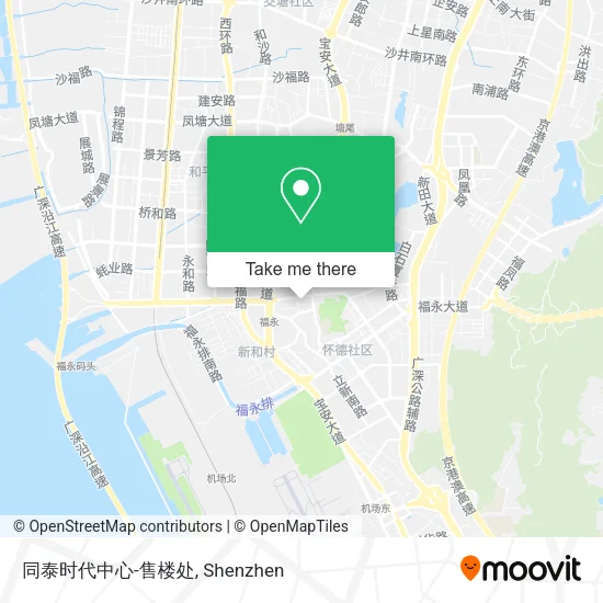 同泰时代中心-售楼处 map