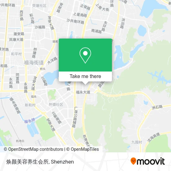 焕颜美容养生会所 map
