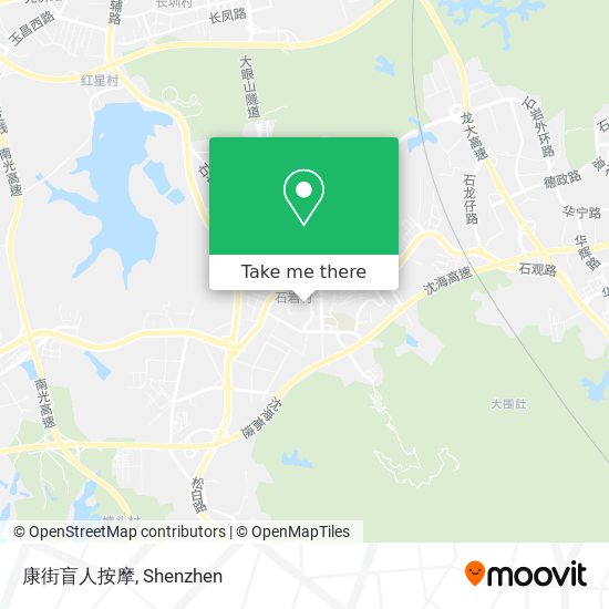 康街盲人按摩 map