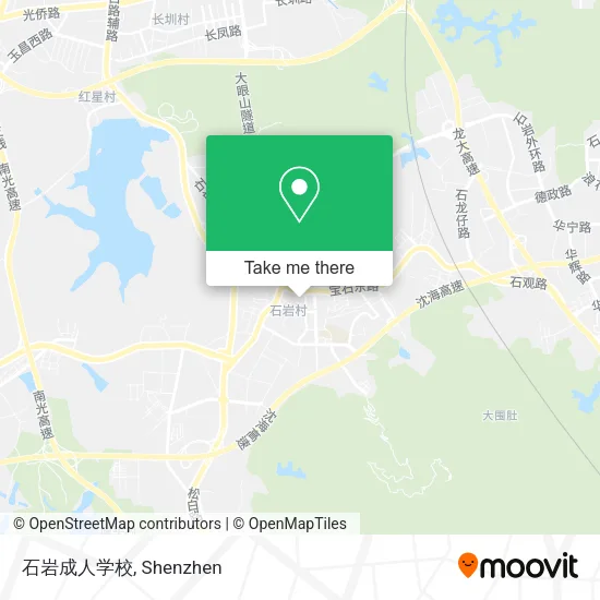 石岩成人学校 map