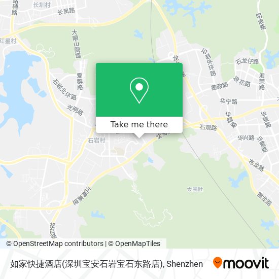 如家快捷酒店(深圳宝安石岩宝石东路店) map