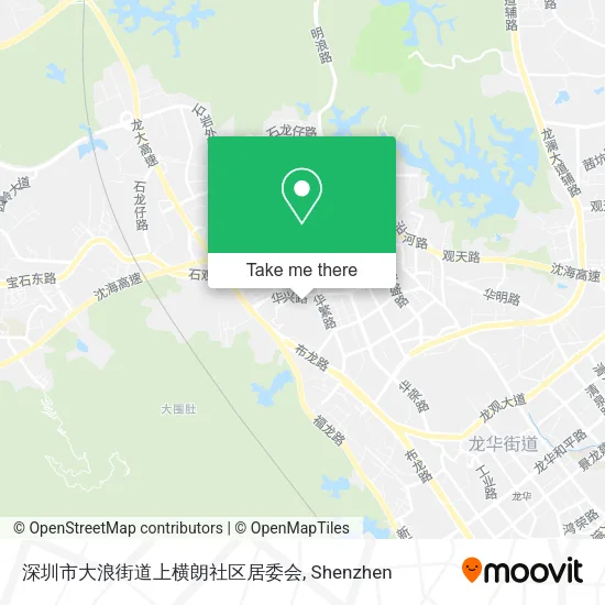 深圳市大浪街道上横朗社区居委会 map