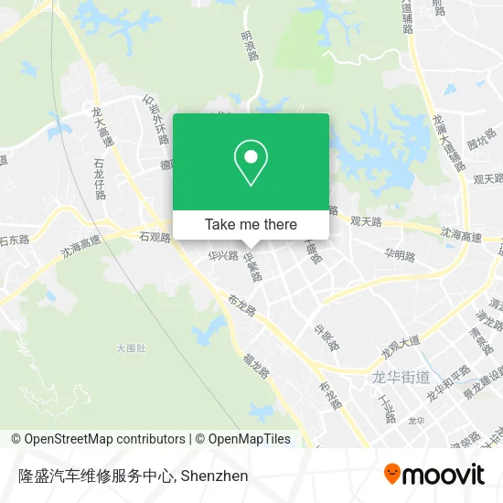 隆盛汽车维修服务中心 map