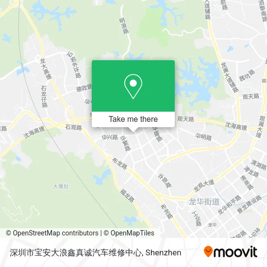 深圳市宝安大浪鑫真诚汽车维修中心 map
