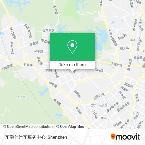 车爵仕汽车服务中心 map