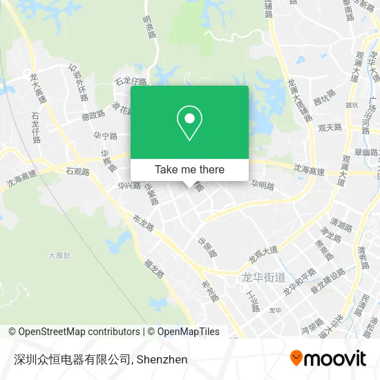 深圳众恒电器有限公司 map