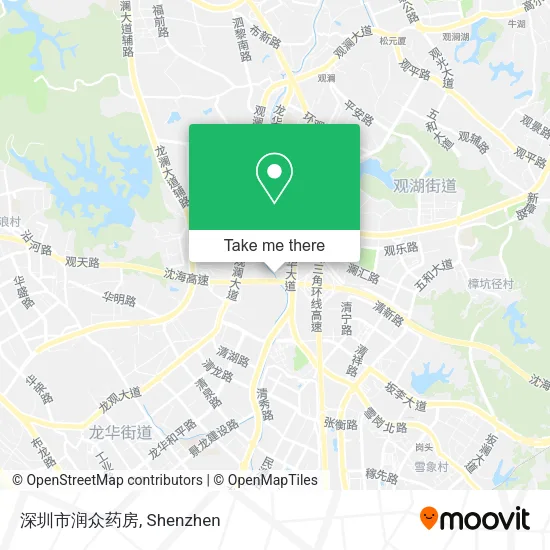 深圳市润众药房 map