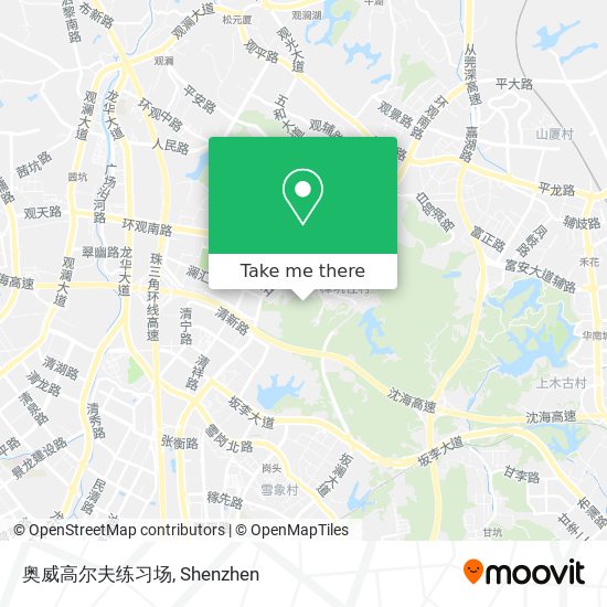 奥威高尔夫练习场 map